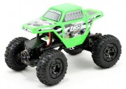 Losi Micro Rock Crawler s karoserií v zelené barvě.