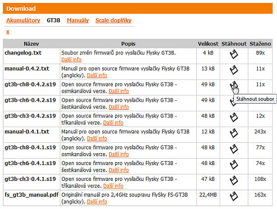 Firmware download