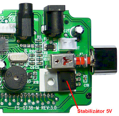 Flysky FS-GT3B 5V stabilizátor