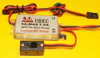 Spínaný stabilizátor U-BEC 5V/6V/5A Spínaný stabilizátor U-BEC 5V/6V/5A