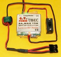 Spínaný stabilizátor U-BEC 5V/6V/8A Spínaný stabilizátor U-BEC 5V/6V/8A