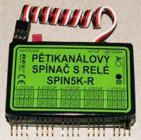 Pětikanálový spínač s relé SPIN5K-RB Pětikanálový spínač s relé SPIN5K-RB