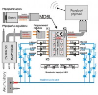 Světelný modul MD6L - schema