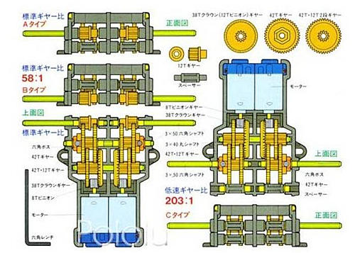 Tamiya gearbox