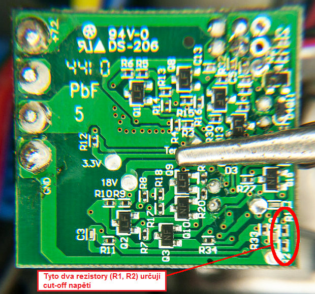 LiPo cut-off mod pro TEU-104BK