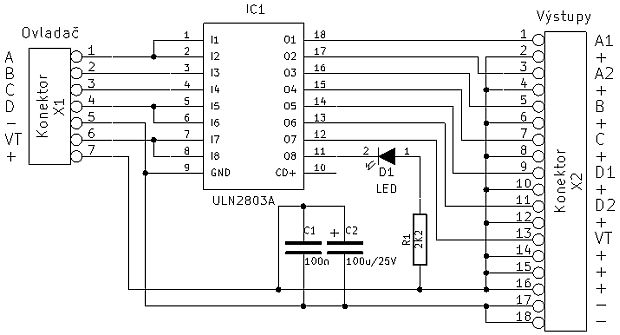 VBO1 schema zapojení